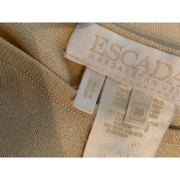 Escada Margaretha Ley 2 pc Blazer and tank size 38 Cream gold button - Picture 4 of 16